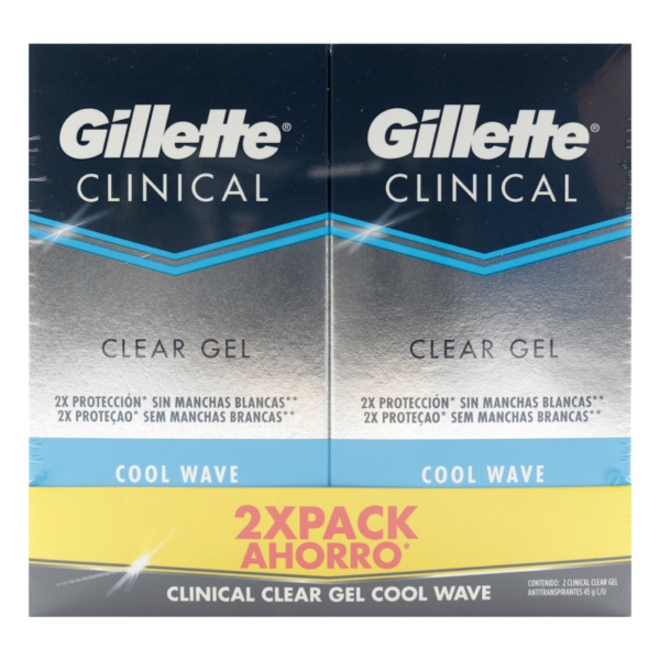 2 Dte.Gillette Clini.Gel Cool Wave 45gr