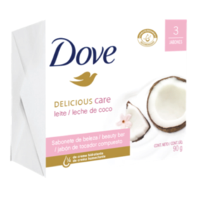 3 Jab. Dove Leche de Coco 90gr