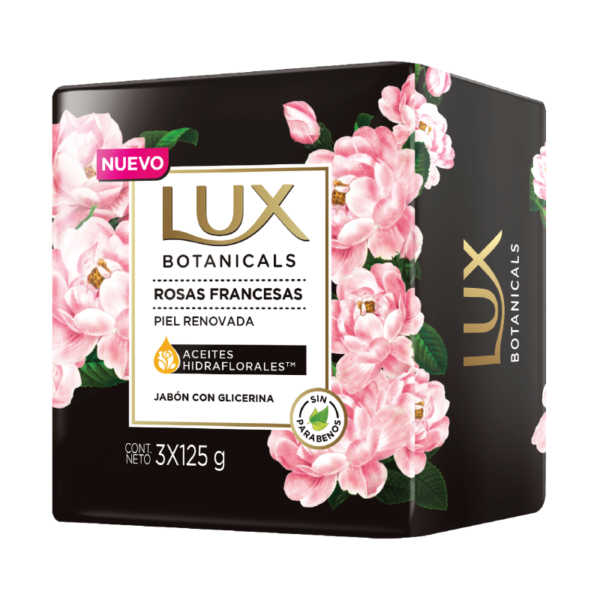 3 Jabón Lux Rosas Francesas 125gr