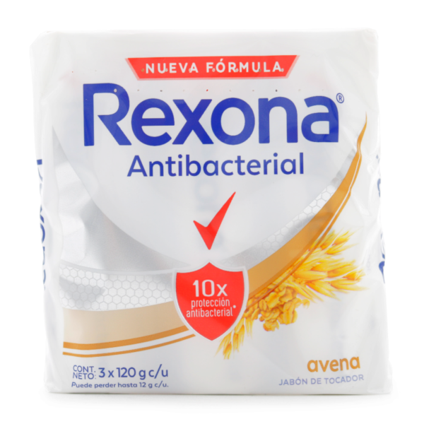 3 Jabón Rexona Antib. Avena 120gr