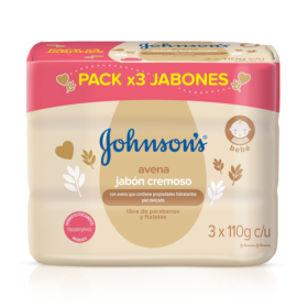 3 JABON JJ BABY AVENA 110 GR