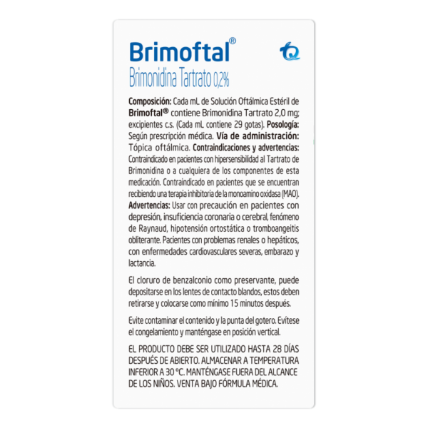 Brimoftal Oft. 0.2% 5 Ml Mk(P)21542(Sc) - Imagen 3