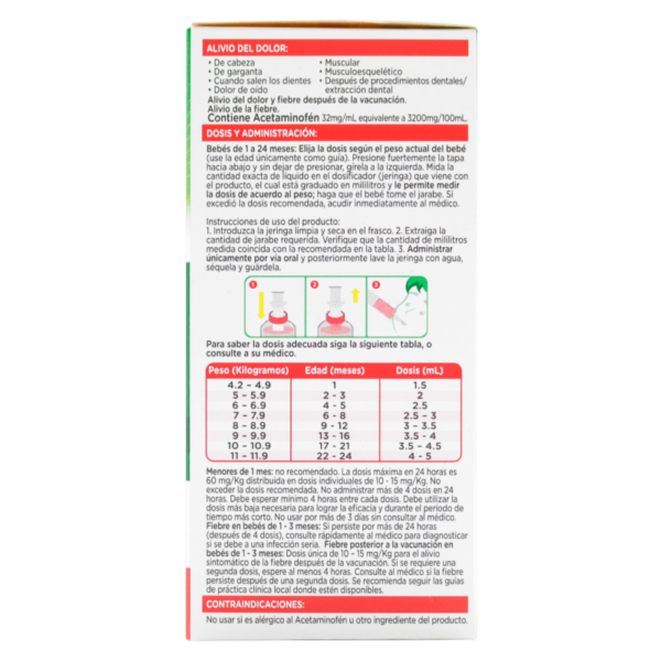 DOLEX BEBES 60 ML JARABE - Imagen 2