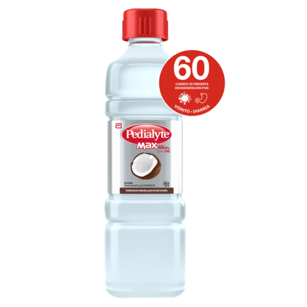 PEDIALYTE MAX CON ZINC 60 COCO 500 ML