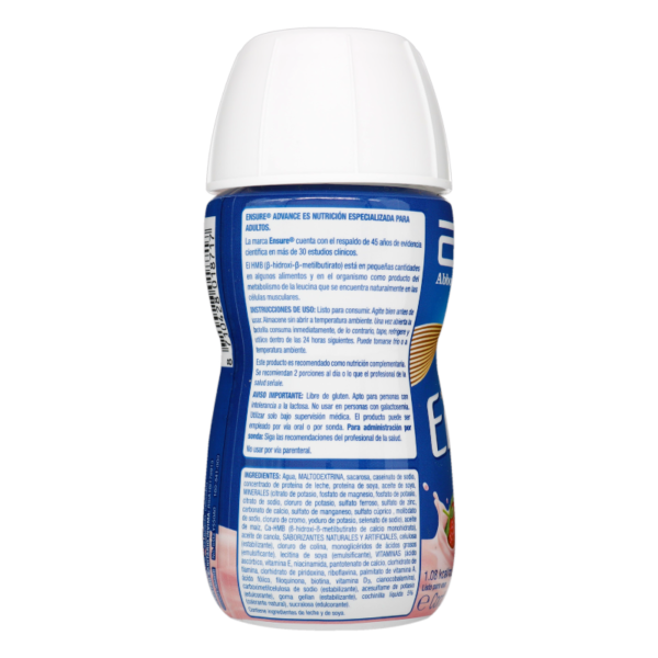 ENSURE ADVANCE LIQ RPB FRESA 220 ML - Imagen 2