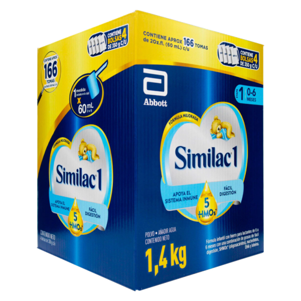 SIMILAC 1 5HMOS CAJA 1400GRS (4BOL 350G)