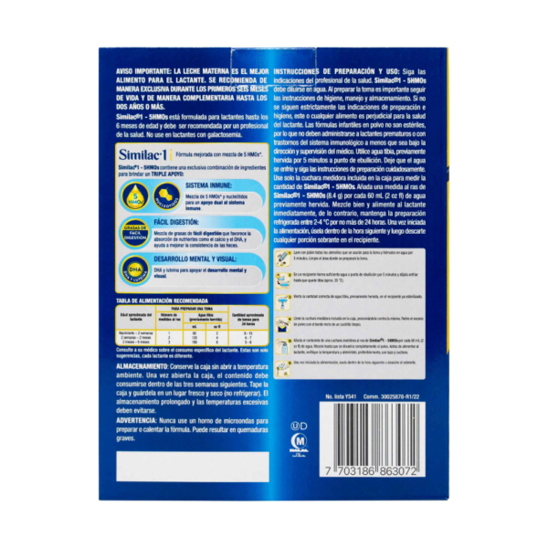 SIMILAC 1 5HMOS CAJA 1400GRS (4BOL 350G) - Imagen 2