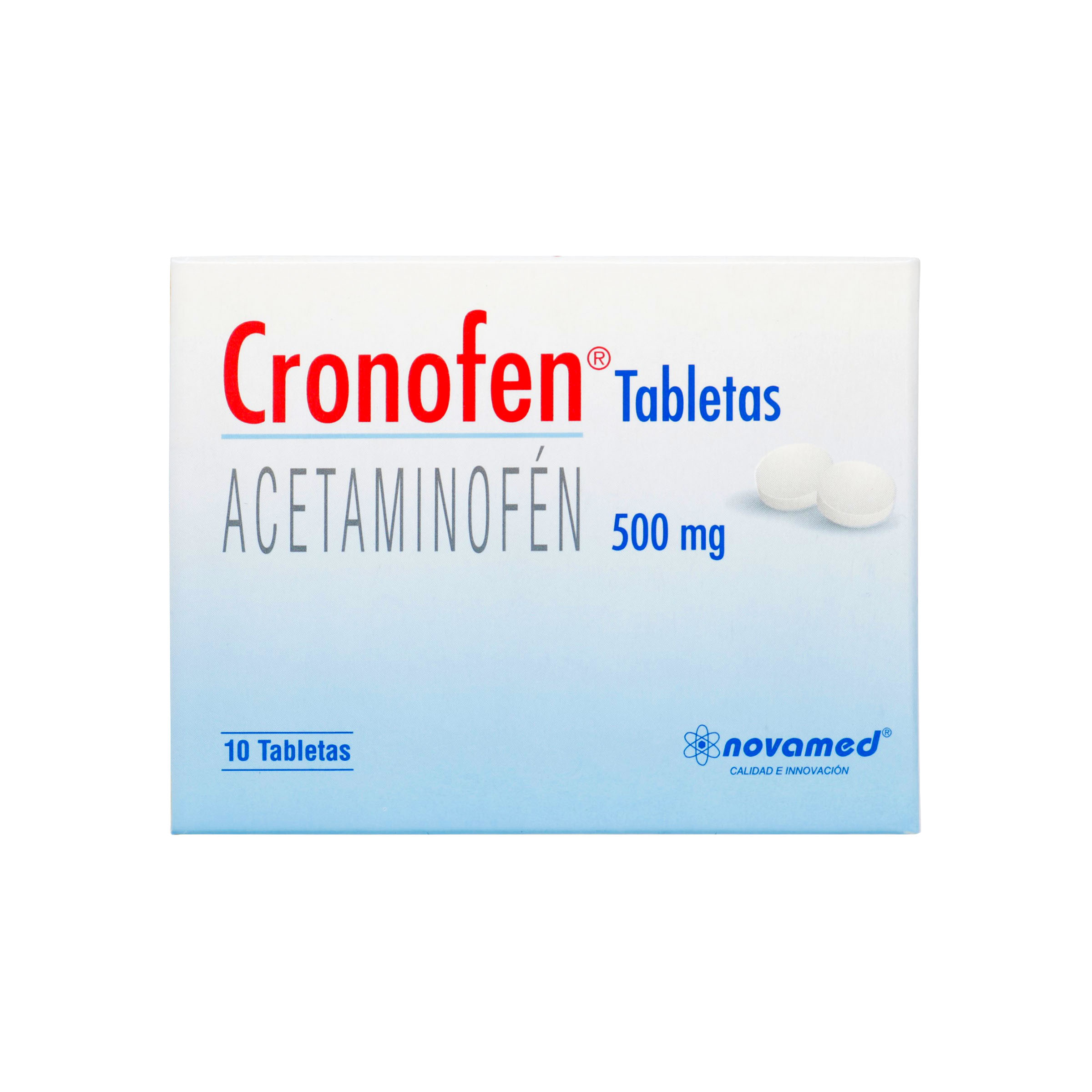 ACETAMINOFEN CRONOFEN 500 MG 10 TBS