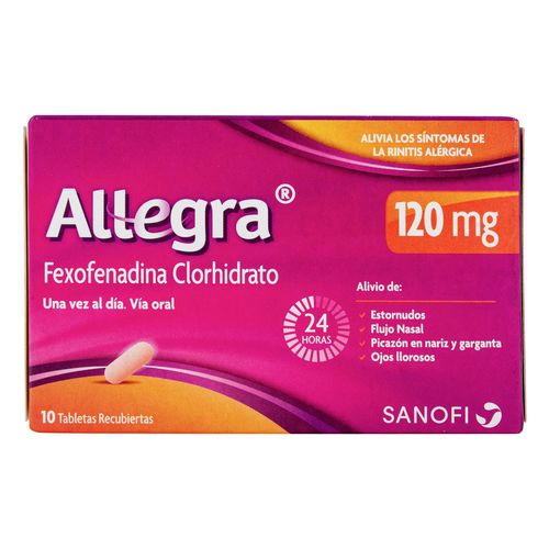 ALLEGRA 120 MG 10 COMPRIMIDOS (3%+) - Imagen 3
